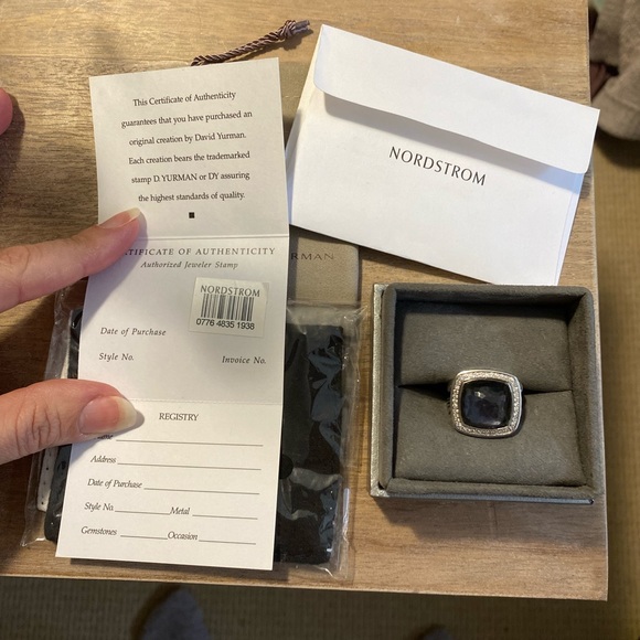 David Yurman Ring - Gorgeous Black Orchid + Diamonds - Picture 11 of 16